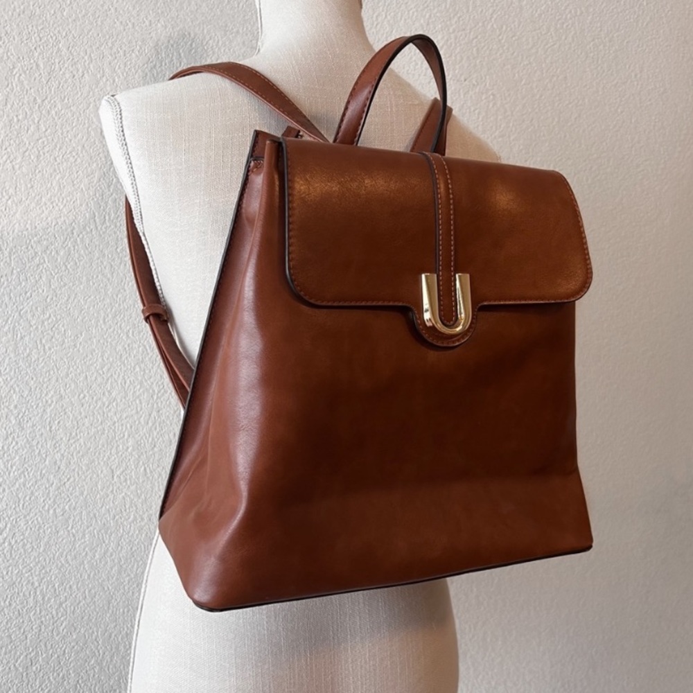Faux Leather Boho Bag Backpack